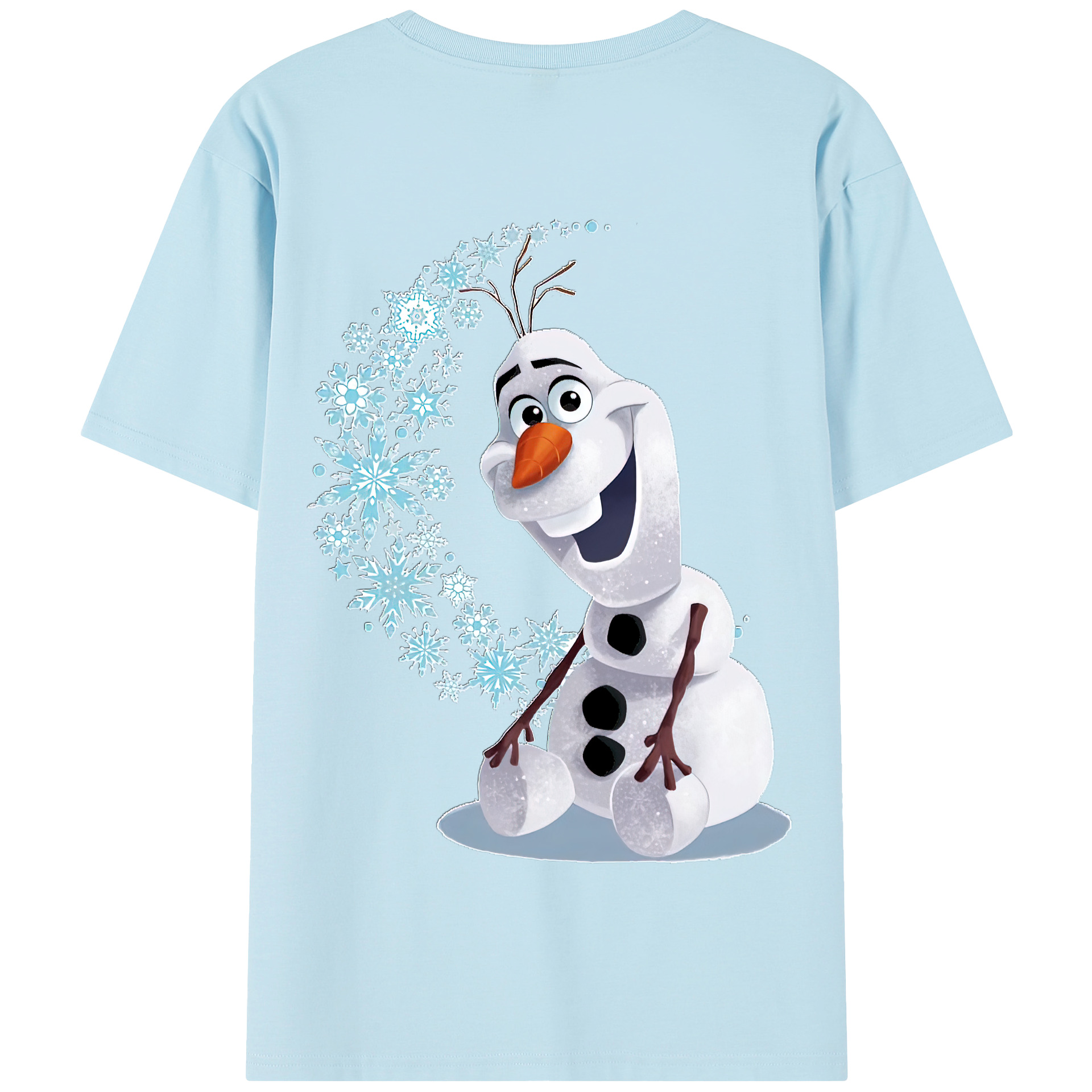 （画像用） アナと雪の女王 アンナ エルサ Frozen Anna Elsa 綿100％半袖Tシャツ（背面プリント）